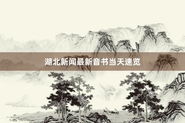 湖北新闻最新音书当天速览